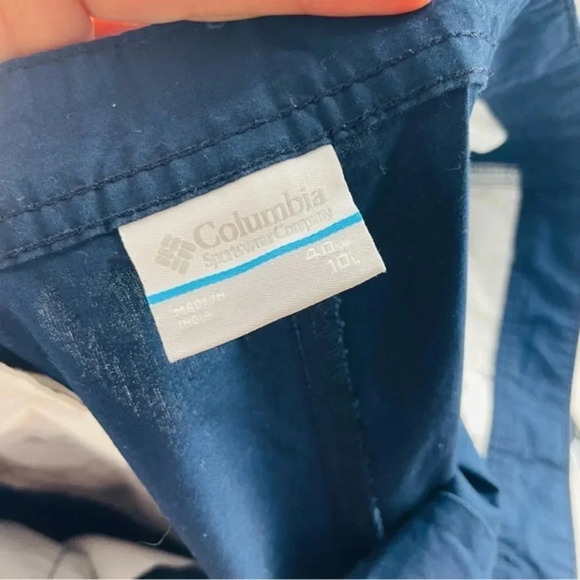 Columbia Men’s Khakis Chino Twill Cotton Navy Blue Shorts Size 40 - Picture 7 of 8